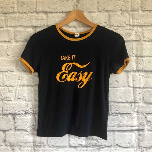 Garage Tops - 4/$20🍄 Garage ‘Take it easy’ T-shirt